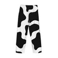 thumbnail image 5 of Fotbe Men'S Cow Print Black Whiteclassic Pajama Pants With Elastic Waist And Drawstring Pockets，Pajama Pants Mens Lounge Pants Super Soft, 5 of 9