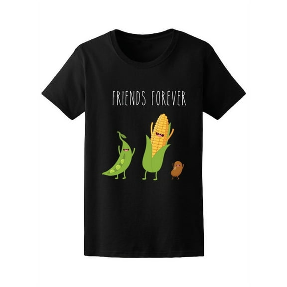 Friends Forever Vegetables Corn T-Shirt Women -Image by Shutterstock, Female XX-Large