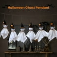thumbnail image 3 of Halloween Ghost Hanging Decoration Small Flying Ghost Tree Ornament Rustic White Cloth Ghost for Haunted House Yard Tree Decor, 3 of 7