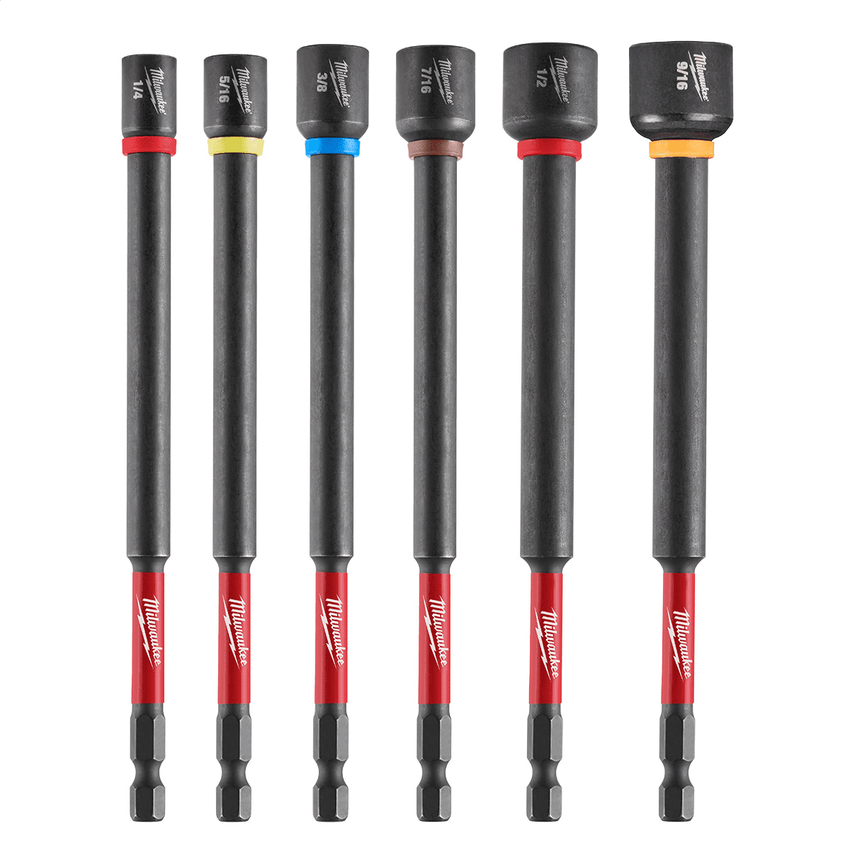 Milwaukee Tool 6 Piece SHOCKWAVE Impact Duty 6 Inch  Magnetic Nut Driver Set