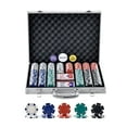 thumbnail image 1 of KFFKFF Poker Ensemble, 500-Unit Poker Collection, Comprehensive Poker Gaming Kit with Aluminum Transport Box, 11.5 Gram Casino Tokens, Cards, Buttons and Cubes, 1 of 9