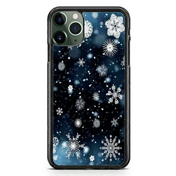 Christmas Case Snow Flake Holiday Gift Slim Shockproof Hard Rubber Custom Case Cover For iPhone 12 / 12 Pro