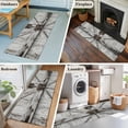 thumbnail image 6 of Vintage Gate Area Rugs Collection 2'x6', Farmhouse Wooden Grain Shabby Chic Door Non Slip Indoor Rectangle Throw Runner Rug Floor Mat Carpet for Living Room Dining Table Bedroom Nursery, 6 of 9