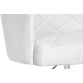 thumbnail image 4 of Sunpan Chase 17-21" Transitional Faux Leather Office Chair in White, 4 of 5