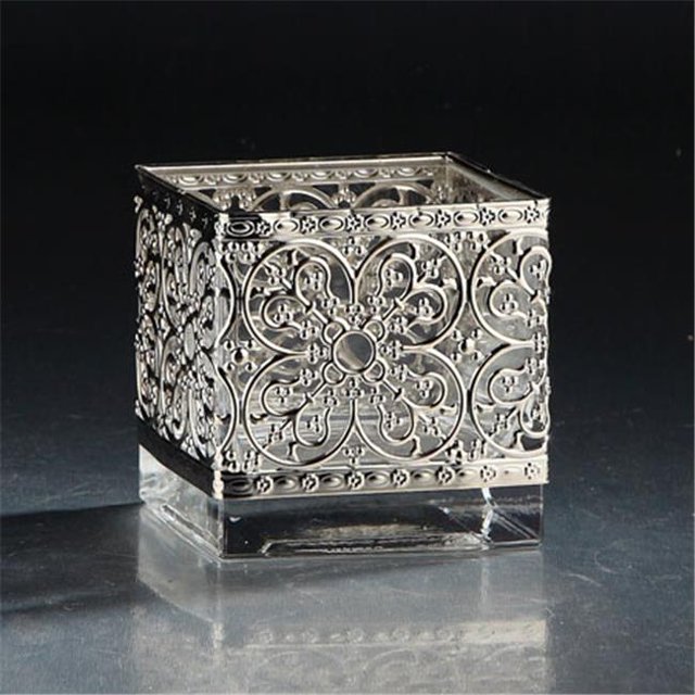 Verre Carré 4 x 4 x 4 Po, Transparent