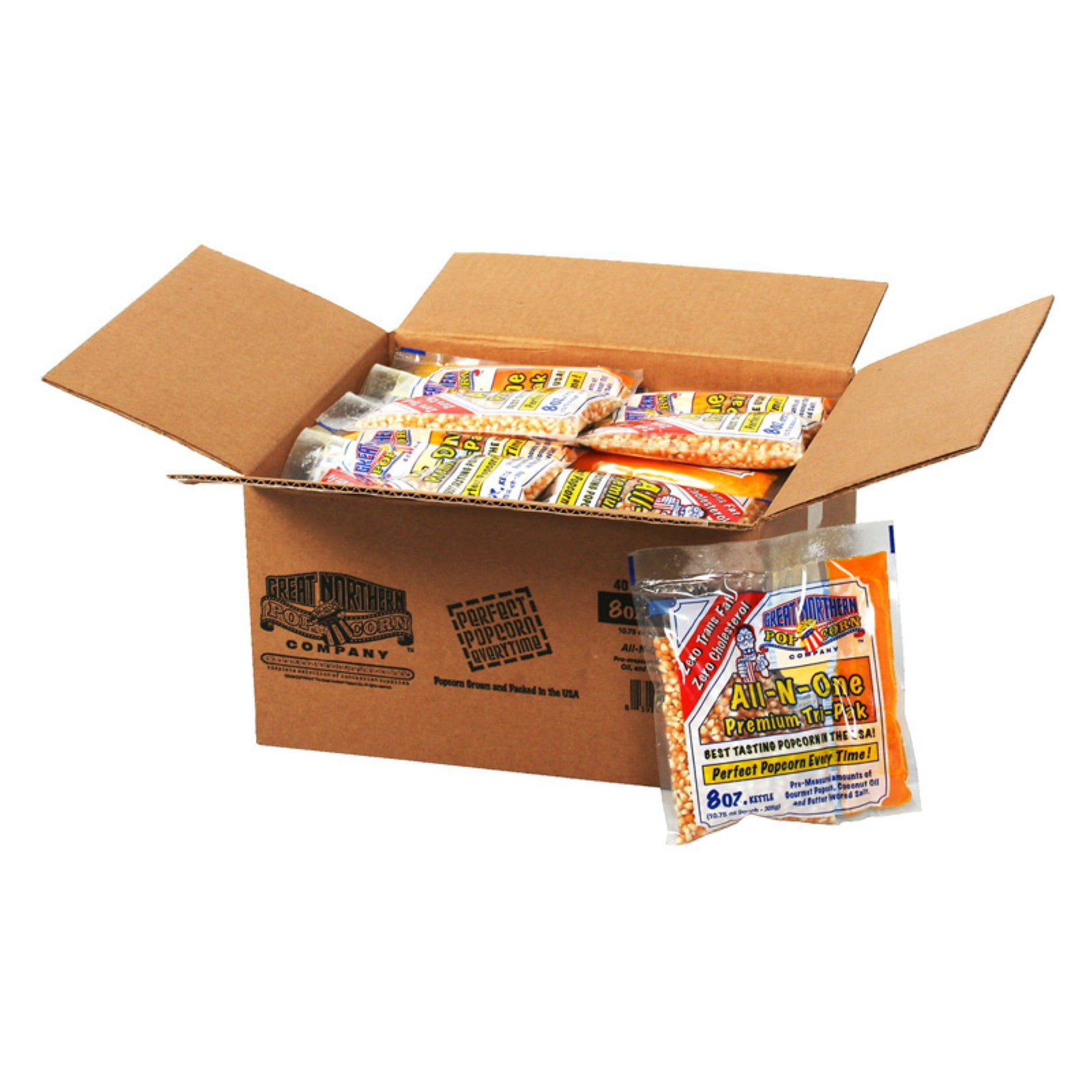 Popper Details about   6 oz 24/Case Mega Pop Popcorn Kit Kernels and Flavoring Food Snacks 
