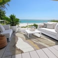 thumbnail image 4 of Addison Rugs Machine Washable Indoor/ Outdoor Abstract Contemporary Chantille Rug Beige - 2'6" x 3'10", 4 of 5