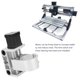 thumbnail image 4 of Soporte De Motor De Husillo De Ejes Z, Para Rodamiento LM12UU 300-500W Soporte De Motor De Husillo De Ejes Z aleación De Aluminio De De 52 Mm Para Máquina Enrutadora 3018, 4 of 7