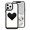 Black, variant on Compatible with iPhone 13 Pro Max Cute 3D Love Heart Candy Color Soft Shockproof Protection Fashion Clear Pretty Bumper Slim Cover for Women Girls
