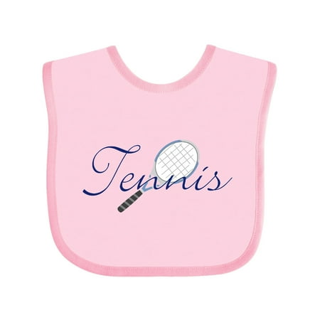 

Inktastic Tennis Sports Racquet Gift Baby Boy or Baby Girl Bib