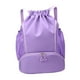 thumbnail image 3 of Mochila con cordón para hombre/mujer, resistente al agua, para exteriores, grande Púrpura, 3 of 9
