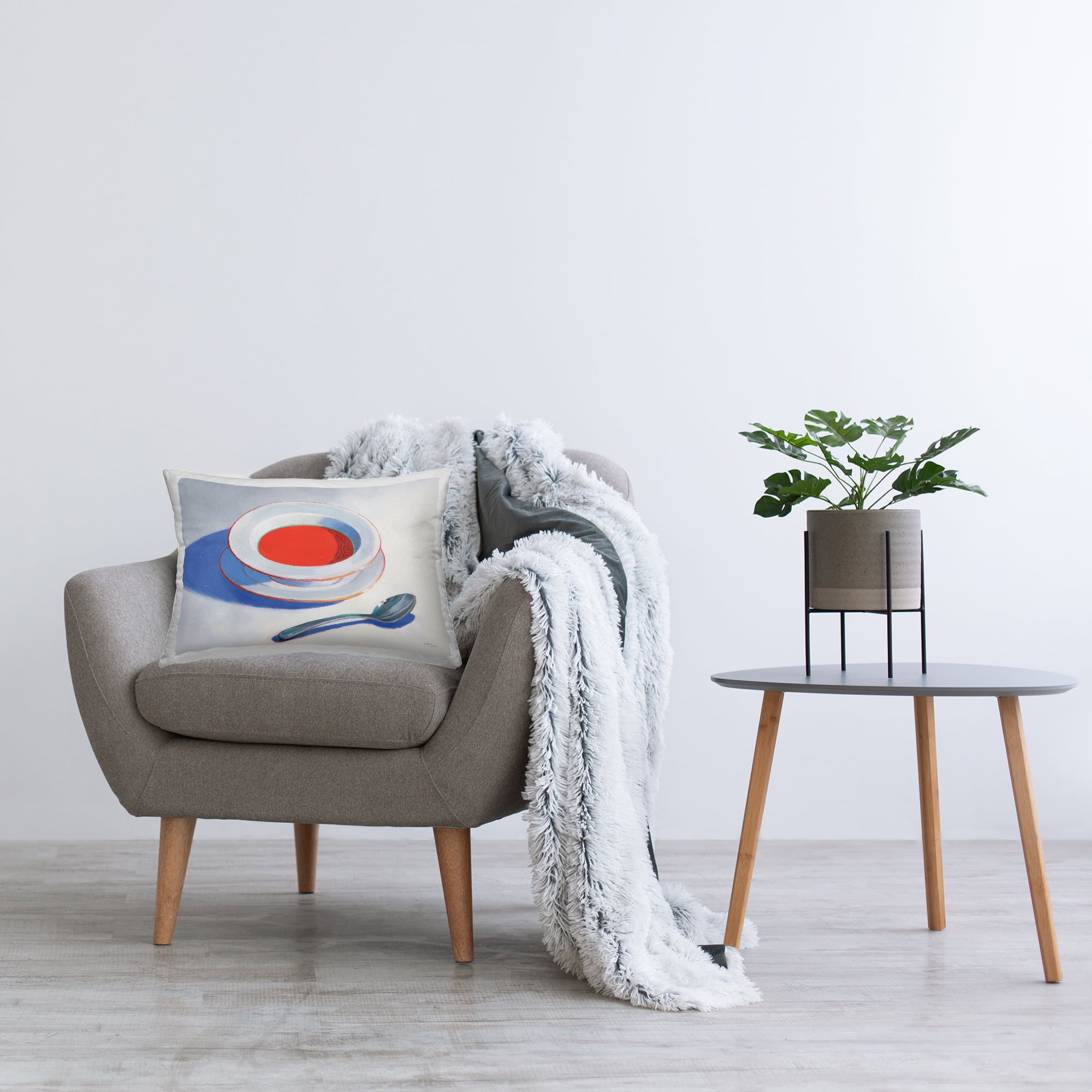 Stupell Industries Soup Du Jour Meal Decorative Printed Throw Pillow Design by Wellington Studio.