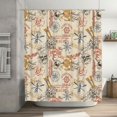 thumbnail image 4 of Fuzoiu Vintage Nautical Print Waterproof Shower Curtain 72x72in with Heavy Duty Metal Grommets,Machine Washable Spring Modern Shower Curtains, 4 of 4