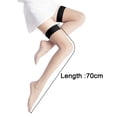 thumbnail image 6 of Opolski Women Long Tube Stockings Over Knee Summer Stockings 1 Pair Women Stockings See-through Mesh Ultra-thin High Elasticity Japanese Style Anti-slip Solid Red, 6 of 8