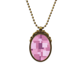 thumbnail image 1 of Tela de lino tejido cuadrado morado mosaico abstracto Collar Colgante Vintage de bronce antiguo de joyeria de lujo de regalo Unbranded  M, 1 of 3