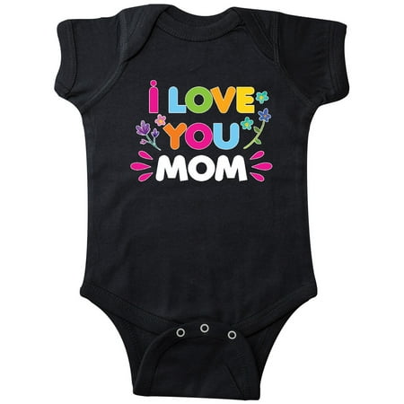 

Inktastic I Love You Mom with Flowers Gift Baby Girl Bodysuit