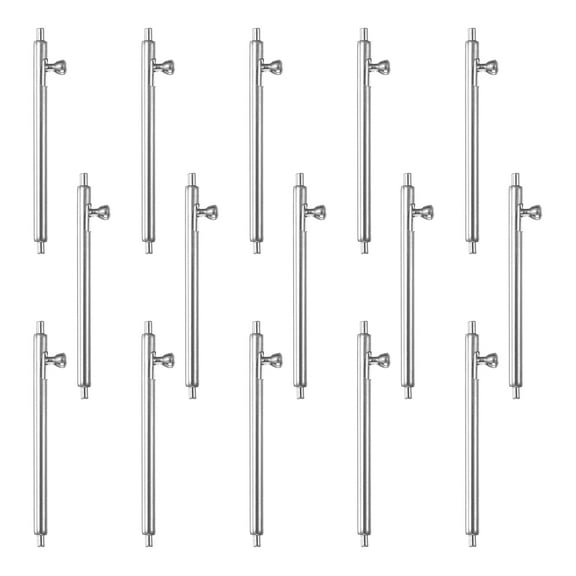 Uxcell 15pcs Quick Release Spring Bars 20mm 304 Stainless Steel Watch Pins Replacement