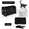 thumbnail image 2 of Transportín de viaje para mascotas aprobado por Top Tasta Airline para gatos medianos, gatos pequeño, 2 of 7