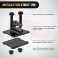 thumbnail image 4 of Nilight 2PCS Tractor Bucket Grab Hook 3/8'' Heavy Duty Drop Forged Steel Bolt On Zinc-Coated Cast Tow Max 15000 LBS Black, 4 of 9