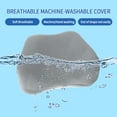 thumbnail image 4 of Livtribe Breathable 3D Mesh Memory Foam Lumbar Support Pillow, Gray, 15.3" x 11" x 3.9", 4 of 9