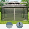 thumbnail image 3 of Outsunny 10' x 13' Replacement Mesh Sidewall Netting for Patio Gazebos and Canopy Tents with Zippers (Sidewall Only), Cream, 3 of 9