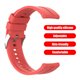 thumbnail image 5 of Banda para Huawei Watch GT 3 46mm/GT Runner Correas de muñeca de silicona (Rojo) Likrtyny Para estrenar, 5 of 8