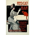 thumbnail image 2 of Rogier, Georges 11x14 White Modern Wood Framed Museum Art Print Titled - Red-Cat-Bar, 2 of 4