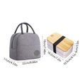 thumbnail image 3 of Cevemin Square Lunch Box Bento Box Insulated Food Container Set - Double Layer Plastic Lunch Box Set with 2 Compartments, Black/White, 7.18 x 4.13 x 3.54 Inches for Work, Office, Picnic, 3 of 6
