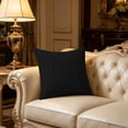 thumbnail image 5 of Throw Pillow Covers,Modern Sofa Cushion Cover,Luxury Bedroom Decor,for Couches,Reading Chairs,Home Accent,17.7x17.7 Inch,Black, 5 of 8