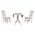 thumbnail image 4 of International Concepts 42" Round Solid Wood Table with Two Chairs -Unfinished, 4 of 8
