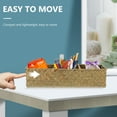 thumbnail image 3 of 1pc 3 Compartments Home Storage Box Sea Grass Woven Sundries Storage Case, 3 of 5