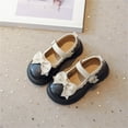thumbnail image 2 of Otqutp Toddler Comfortable Shoes Girls Dress Shoes Cute Bow Mary Jane Shoes Ballerina with Satin Ankle Tie for Wedding Birthday Party 1 to 12 Years, 2 of 6