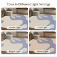 thumbnail image 7 of ODIKA 2'x3' Beige Blue Serene Abstract Contours Washable Throw Rug Elegant Modern Shapes for Contemporary Decor for Hallway, Study Room, Non-Slip Low Profile, Flatwoven, 7 of 7