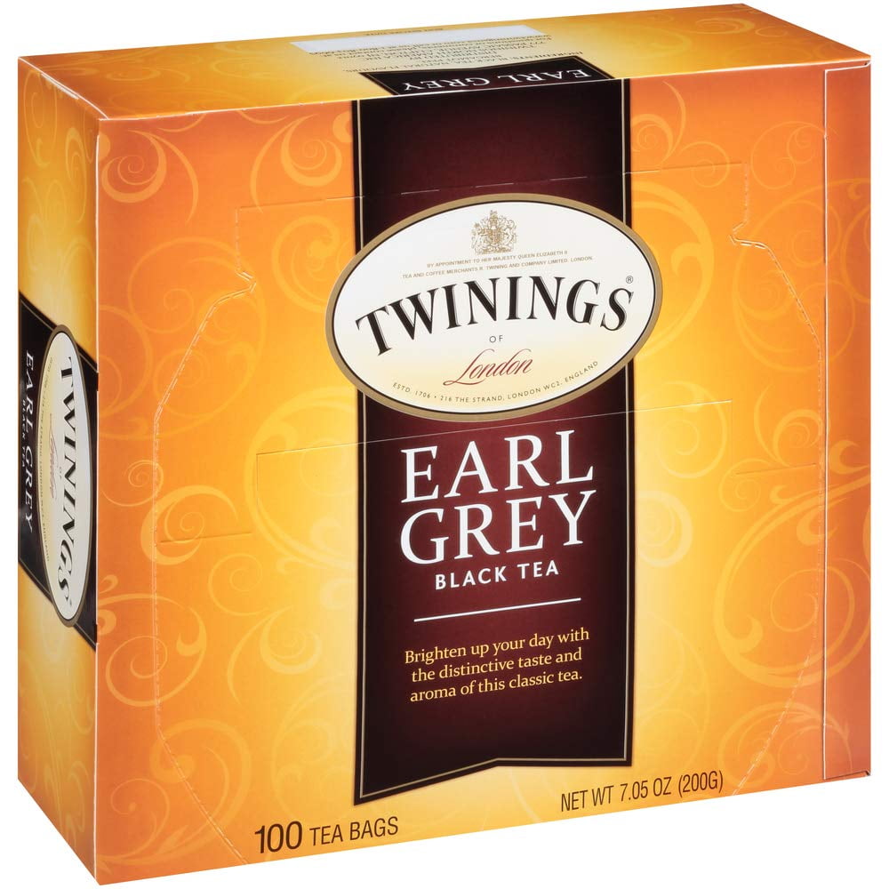 100 Pz Filtri TE' Nero Tea Earl Grey Grande Consumo TWININGS