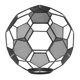 thumbnail image 5 of Pantalla de lámpara moderna hueca con forma de balón de fútbol, cubierta decorativa para lámpara, 5 of 8
