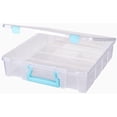 thumbnail image 2 of czcpp-Super Cartable 1 Compartiment Boîte Organisateur de Rangement Transparent, 2 of 4