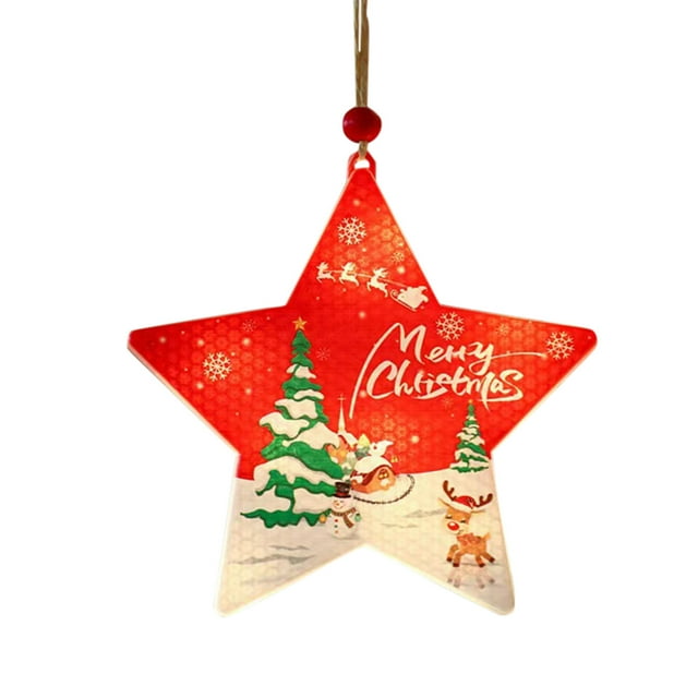 Binwennn Christmas Decorations LED Lights String Christmas Tree Pendants Snowman Atmosphere Lights Button Lights Glow in The Dark Birthday in The Dark Letters for Outdoor in The Dark Posters for Boys
