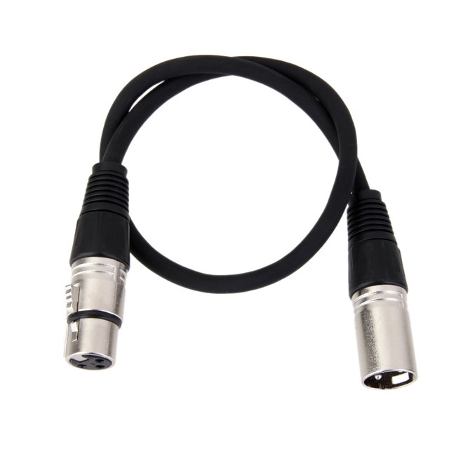 Cable de audio para micrófono blindado XLR macho a conector de micrófono de 3 pines, 0,5 m