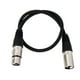 thumbnail image 1 of Cable de audio para micrófono blindado XLR macho a 3 pines MIC de 0,5 m, 1 of 5