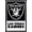 Black Framed Version, variant on NFL Las Vegas Raiders - Logo 21 Wall Poster, 14.725" x 22.375"