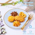 thumbnail image 4 of 200Pcs Clear Plastic Dessert Plates Disposable 6.3" with Plastic Forks 5" - Small Clear Plates-Dessert/Cake/Appetizer Plates for Birthday/Easter Party & Wedding - Serve for 100Guests, 4 of 7