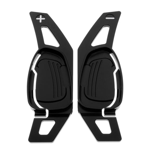 Extensiones de Cambio Cola Paleta de Cambio del Volante Aluminio y Metal Negro