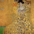 thumbnail image 2 of Klimt, Gustav 26x26 Black Ornate Wood Framed with Double Matting Museum Art Print Titled - Portrait of Adele Bloch-Bauer I, 2 of 4
