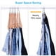 thumbnail image 4 of Percha para faldas Advancent soporte para pantalones de 4 niveles clip ajustable color acero, 4 of 6