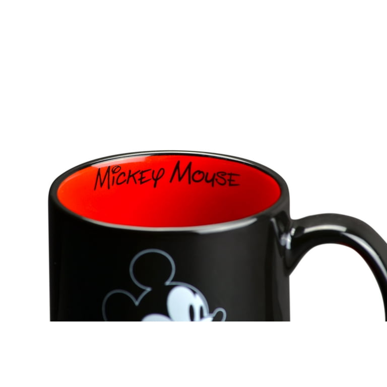 Disney Mickey Mouse Mug Black Red Coffee Cup