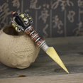 thumbnail image 2 of Hecho a Latón Vajra Pestle Colgante Collar Cadena amulèto Protección de La, 2 of 9