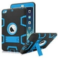thumbnail image 1 of Mignova pour iPad Mini 1/2/3 Étui, Robuste Antichoc Résistant aux Impacts Convivial pour Enfants Étui Hybride Robuste de Protection avec Support Intégré pour Apple iPad Mini 1/Mini 2/Mini 3 (Noir/bleu), 1 of 7