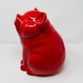 thumbnail image 2 of Contemporary Home Living 12" Red Unique Pig Design Sealed Storage Jar, 2 of 2