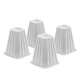 thumbnail image 2 of Honey-Can-Do Plastic 8" Set of 4 Square Bed Risers, White, 2 of 5