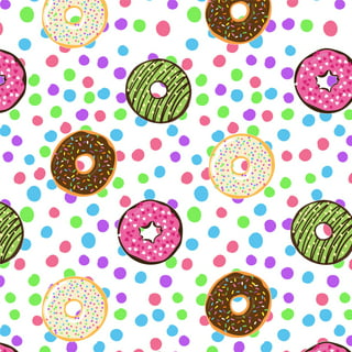 Sweet Donuts Gift Wrap Sheet, 20x29 — Foodie Heavy Duty Wrapping Paper